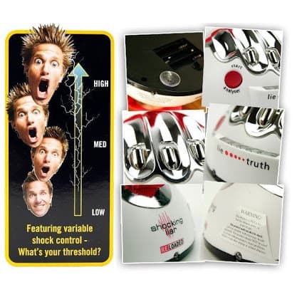 Lie detector game mainan alat kejut listrik running man deteksi bohong