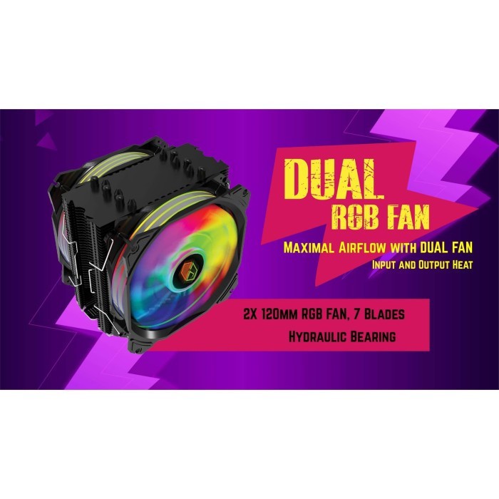 CUBE GAMING STORM - DUAL FAN 12CM - Universal Socket