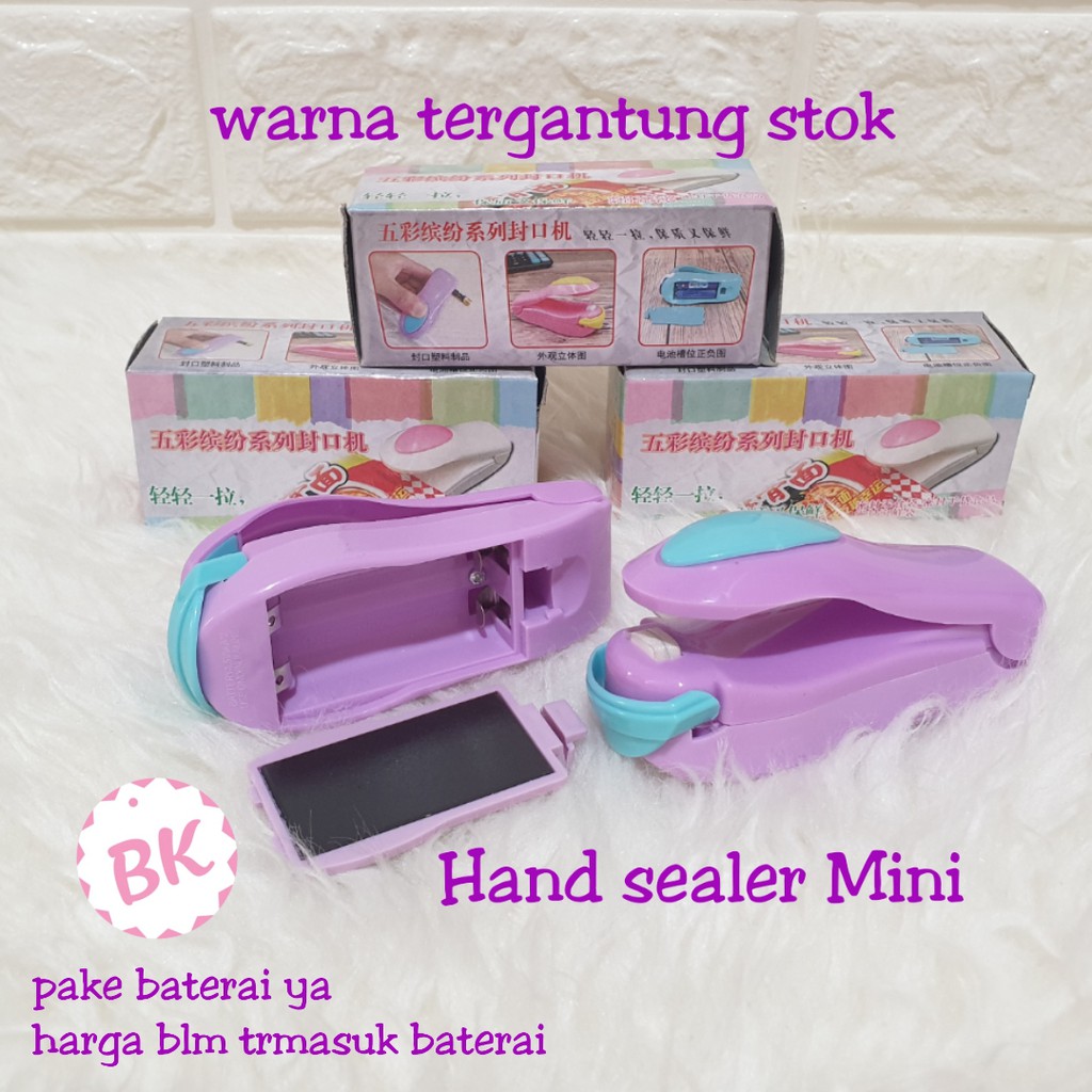 Jual Sealer Mini Plastik / Hand Sealer Perekat Plastik Murah Shopee