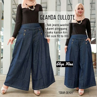 celana wanita geanda cullotes ban karet original HQ