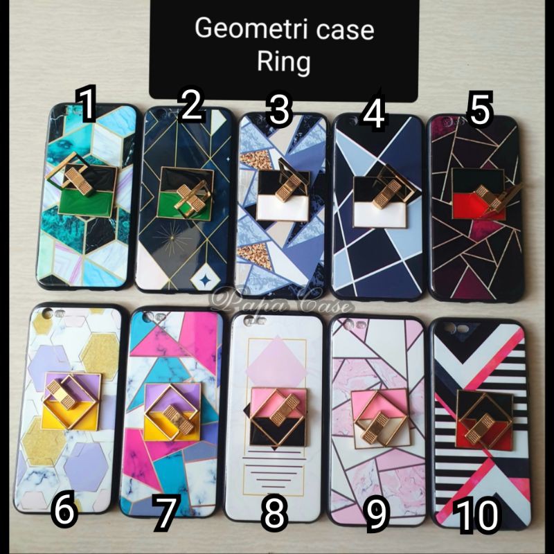 Case Geometri Ring Redmi note 8 Redmi 8 Vivo Y19 V19 oppo A9 2020 A5 2020