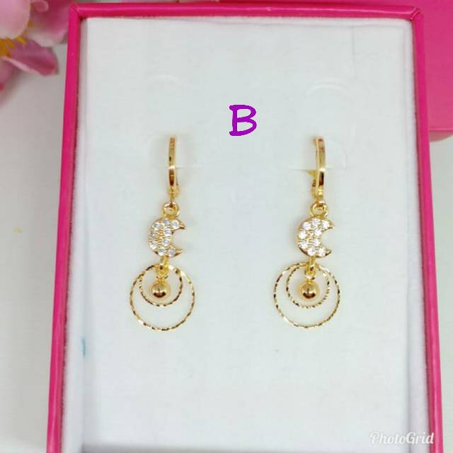 NEW Anting gantung juntai permata zircon ♡ORIBU♡