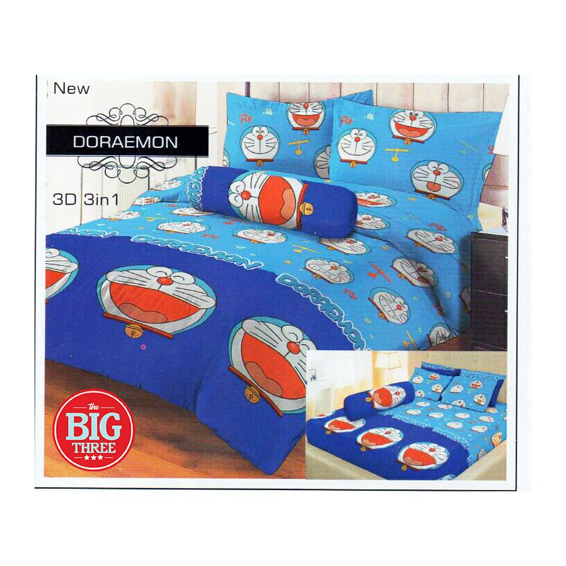 Set Sprei LADY ROSE 180x200 / 160x200 motif DORAEMON - King Size Queen Ladyrose 180 160 SP