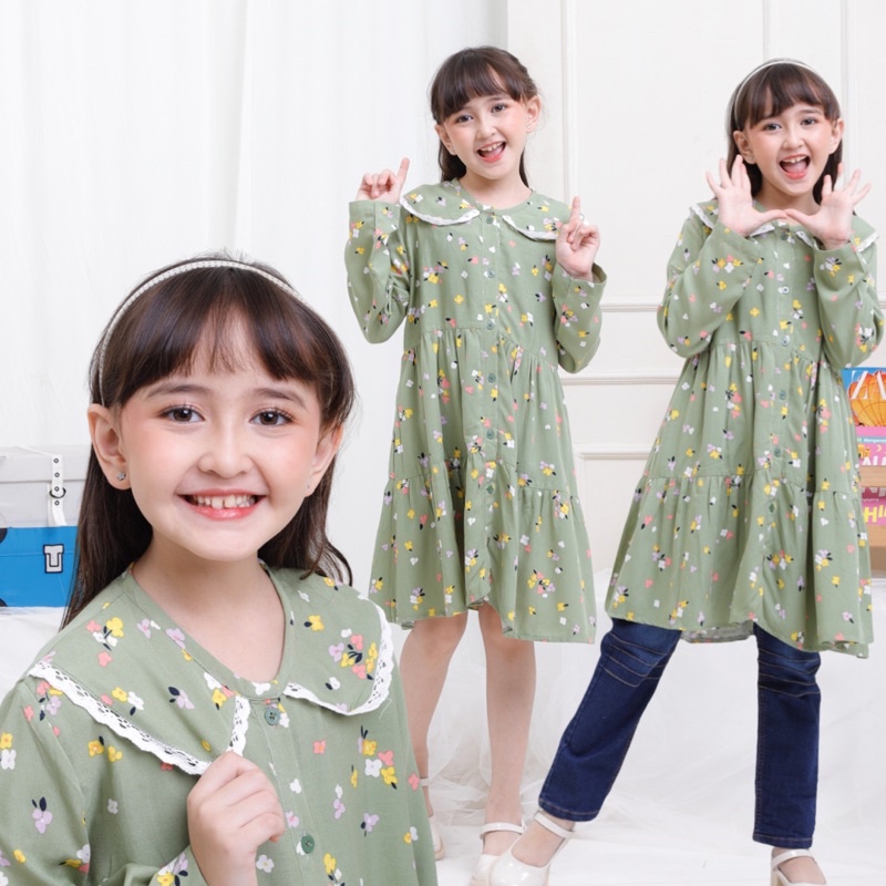 Tunik Anak 8-12th Tunik Remaja Blus Anak Rayon Kemaja Anak Rayon