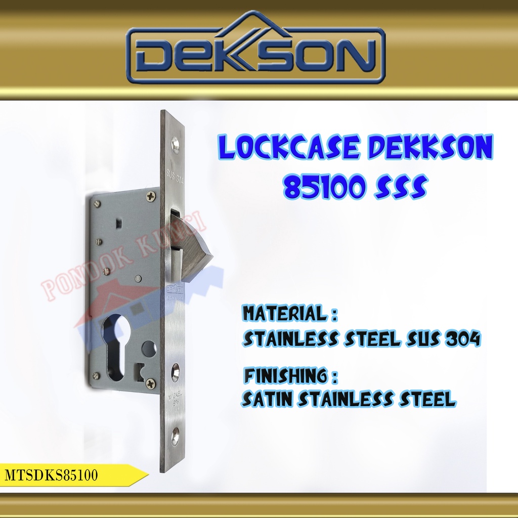 Body Kunci Sliding Dekkson 85100 Bodi Rumah Kunci Sliding Kayu Dekson