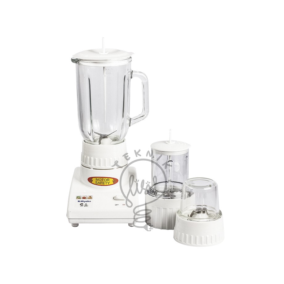 BLENDER PELUMAT JUICER CHOPPER BUAH DAGING BUMBU 3 IN 1 GELAS KACA MIYAKO BL-102-GS BLM0401110AA