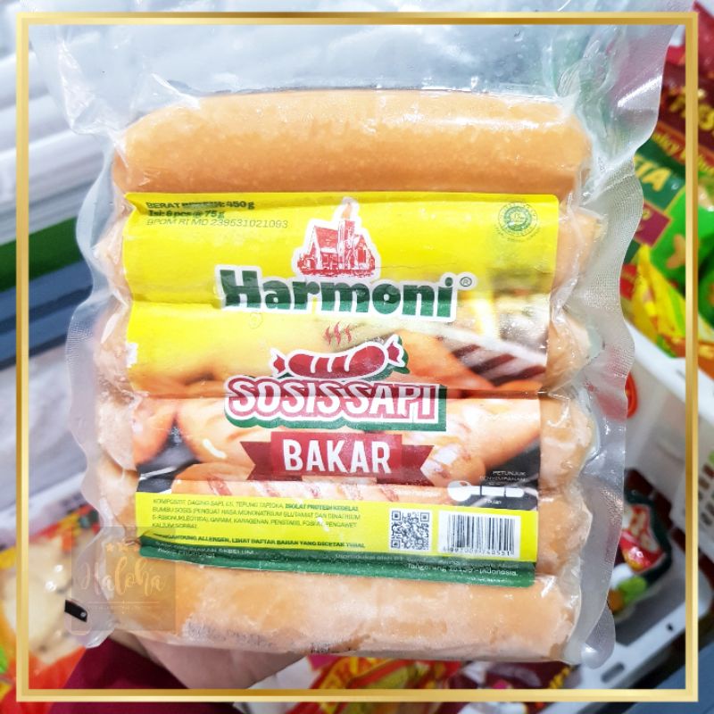 Harmoni Sosis Sapi Bakar 450g isi 6