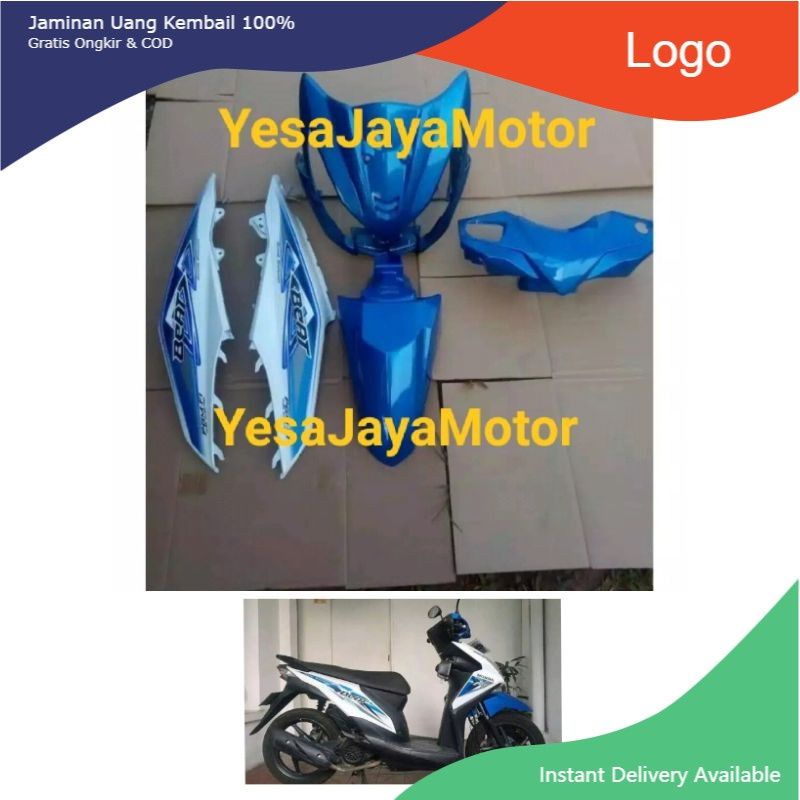 Body Halus Beat Fi Warna Biru Putih Tahun 2013-2015