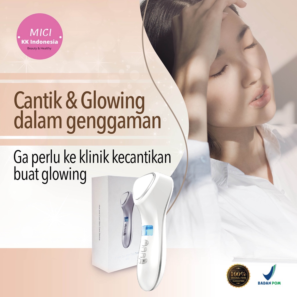 Silviang 3 Hot & Cool Skin Teknologi Korea Setrika Wajah Alat Facial wajah KK Indonesia