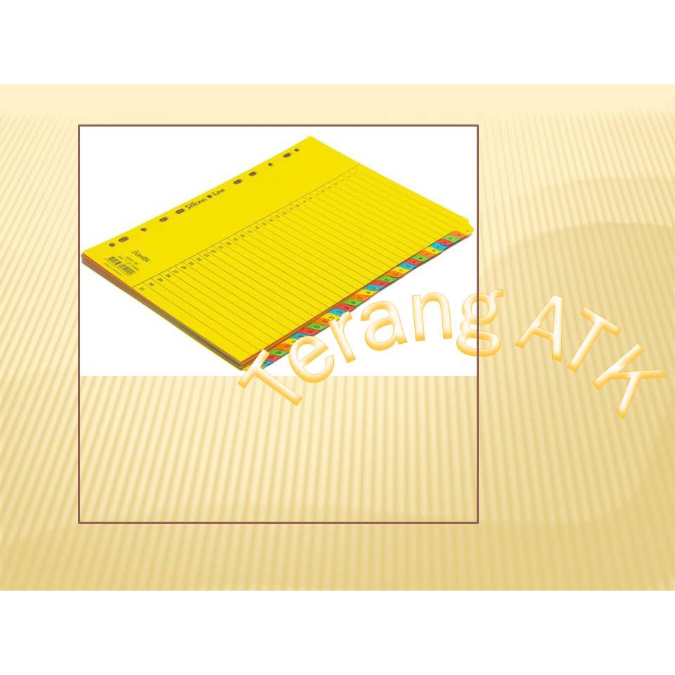 

Divider Bahan Karton Merek Bantex 6052 [Angka 1 - 31]