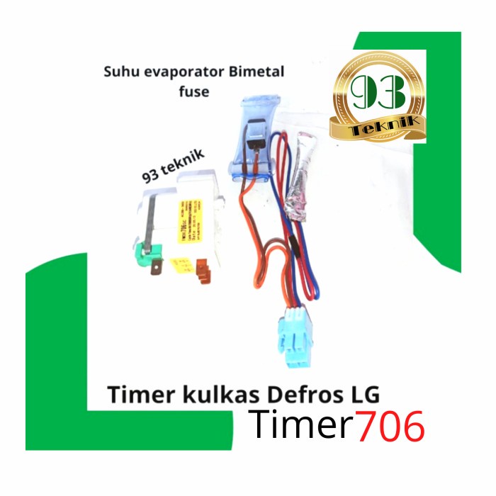 TIMER DEFROST KULKAS 2 PINTU LG 1 SET ORIGINAL Original original