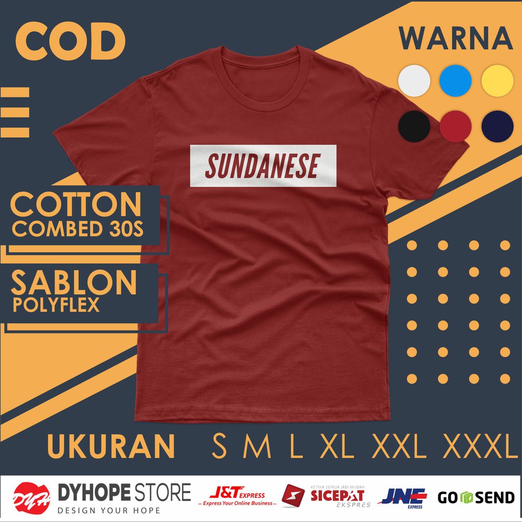 Sundanese SELL Kaos  Dakwah DYHOPE Kaos  Pria Kaos  Cowo Kaos  