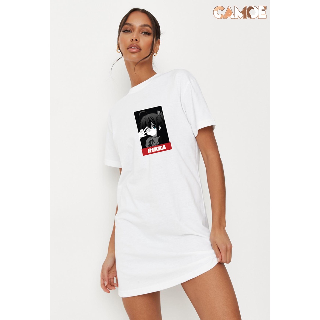 kaos dress desain Rikka Takanashi