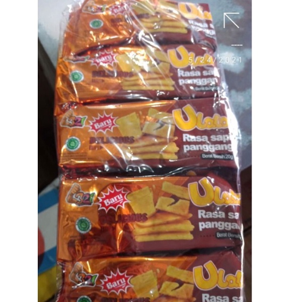 

Ulala Crisp sapi panggang Keripik kentang isi 10bj /pack