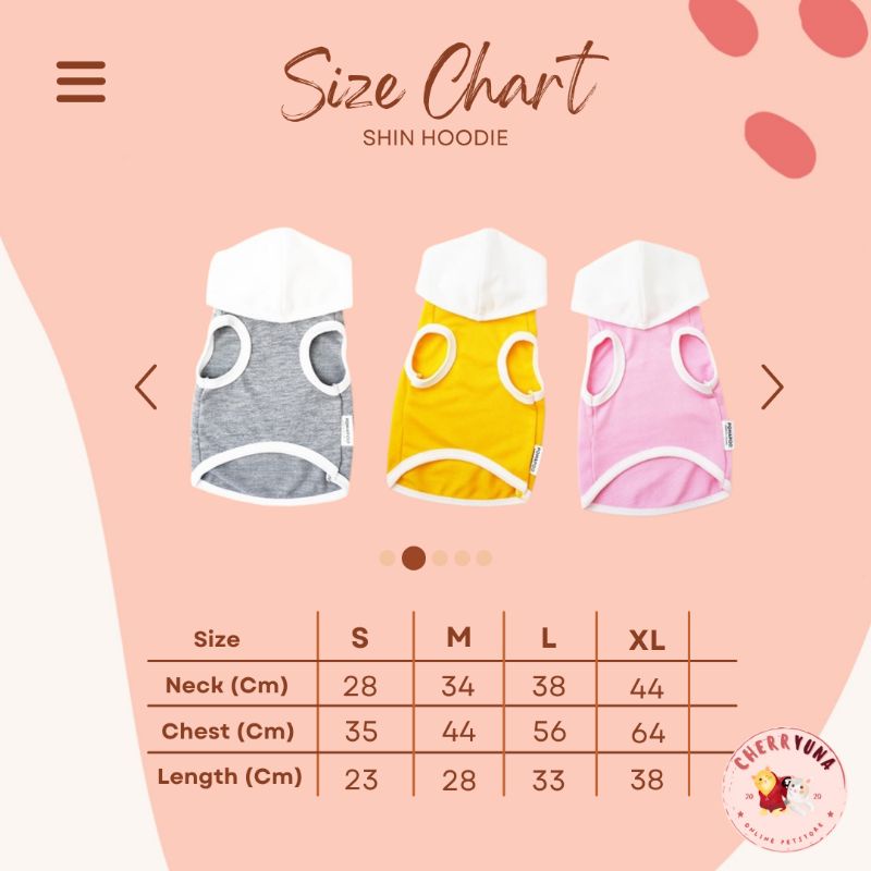 SHIN HOODIE | Baju Kucing Baju Anjing Lucu