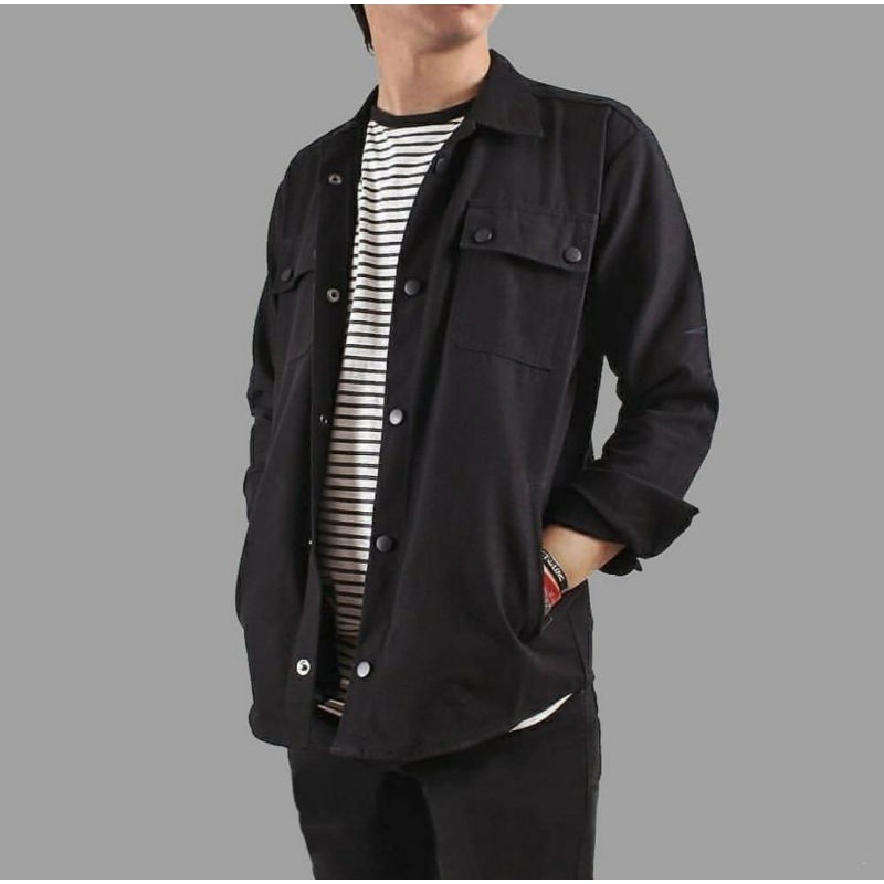 Trucker Jacket || Semi Parka jaket || Kemeja Cowok