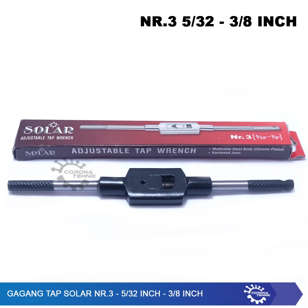 Nr.3 - Gagang Tap Solar - 5/32 Inch - 3/8 Inch (M3-M10)