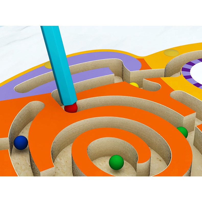 Mainan Puzzle Magnet Bead Bola Anak - Mainan Maze Labirin Magnetic Bead New - Montessori Toys - Kado Anak - Goddie Bag Anak - Maze Labyrinth Anak Magnetic Pen