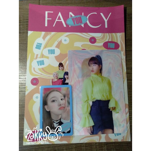 [OFFICIAL] PHOTOCARD NAYEON LENTI MINA STICKER TWICE