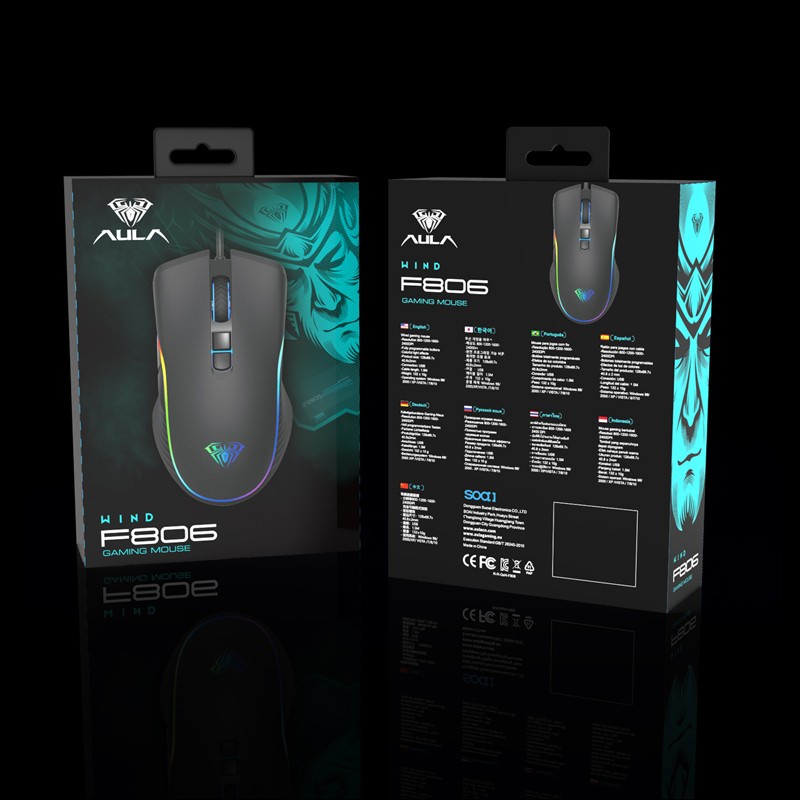 Aula F806 / F-806 RGB Gaming Mouse Backlight RGB