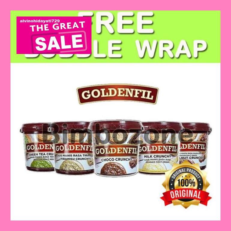 

Al04Nind Bimbozone - Selai Roti Baking Kue Promo Goldenfil Choco Crunchy 1Kg - Choco Crunchy