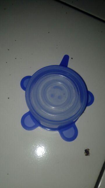 6pcs Penutup Mangkuk / Wadah Makanan Dengan Bahan Silikon Elastis Dapat Digunakan Kembali