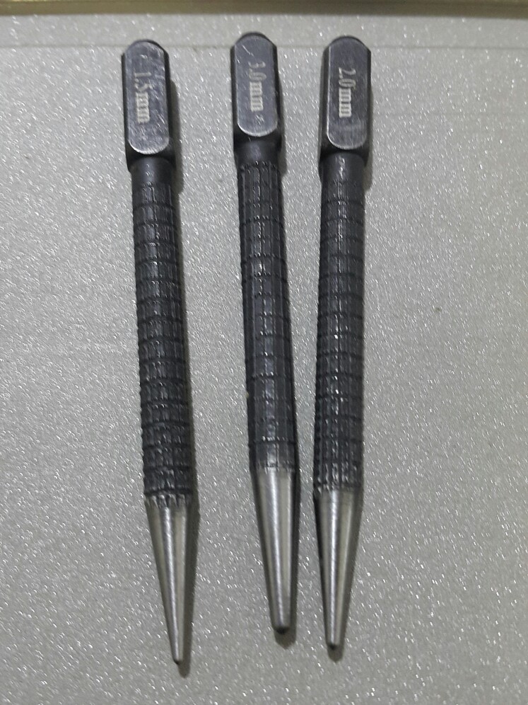 3pcs Punch Hole Tool High Hardness Rust Proof Positioning For Metal Material