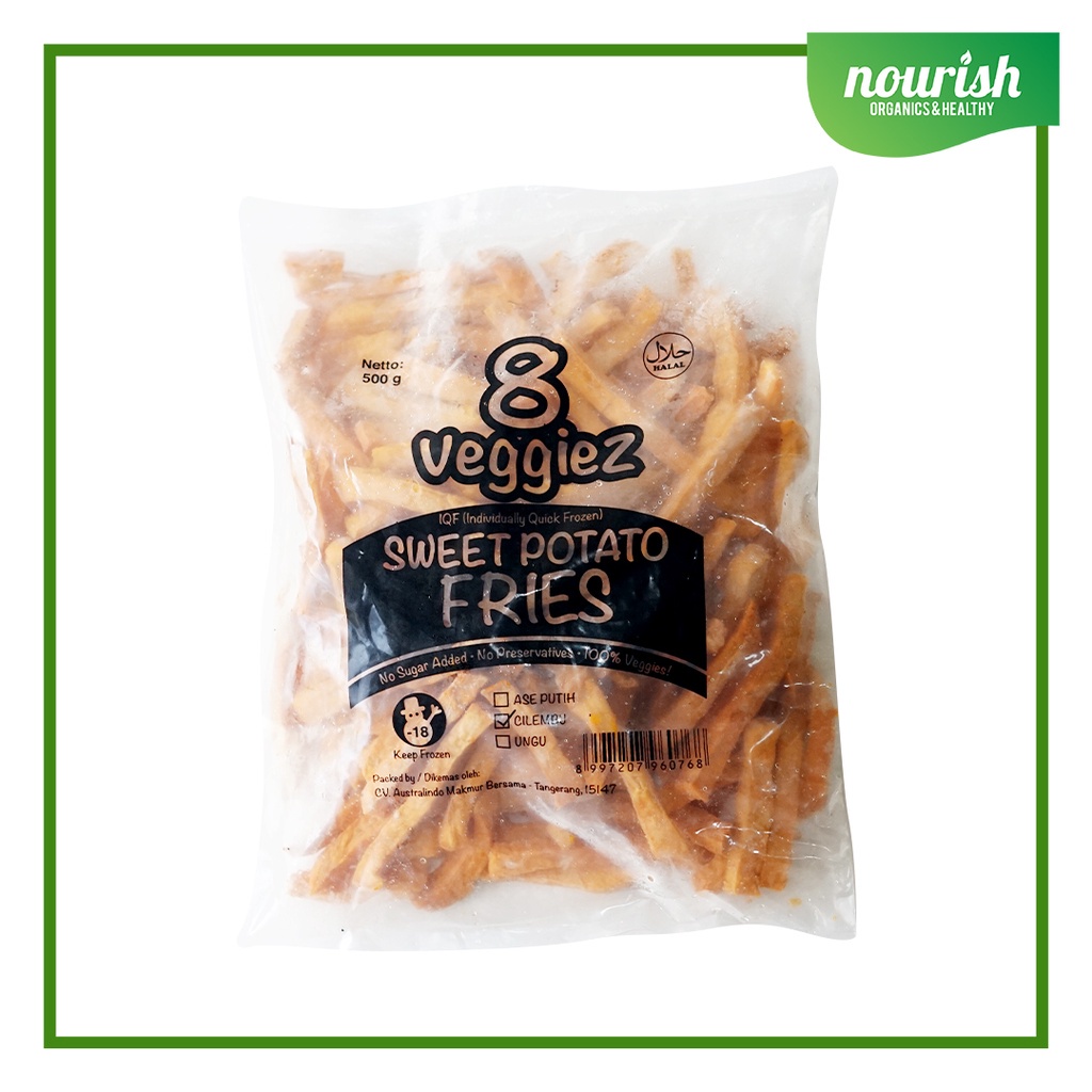 

8 Fruitz IQF Sweet Potato IQF / Ubi Cilembu Beku 500 gr