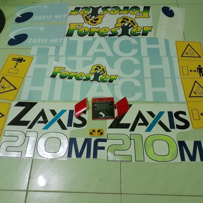 {SellerStore} sticker excavator HITACHI ZAXIS 210 MF Limited