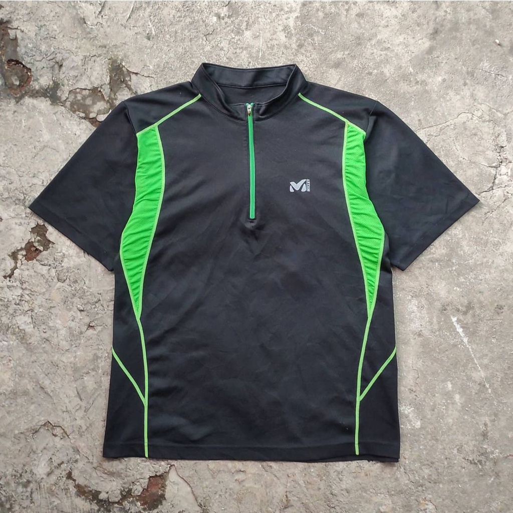 KAOS GUNUNG MILLET TRAINING RUNNING SENAM BASKET FUTSAL BERENANG PRINTING LOGO COWOK CEWEK JERSEY FI