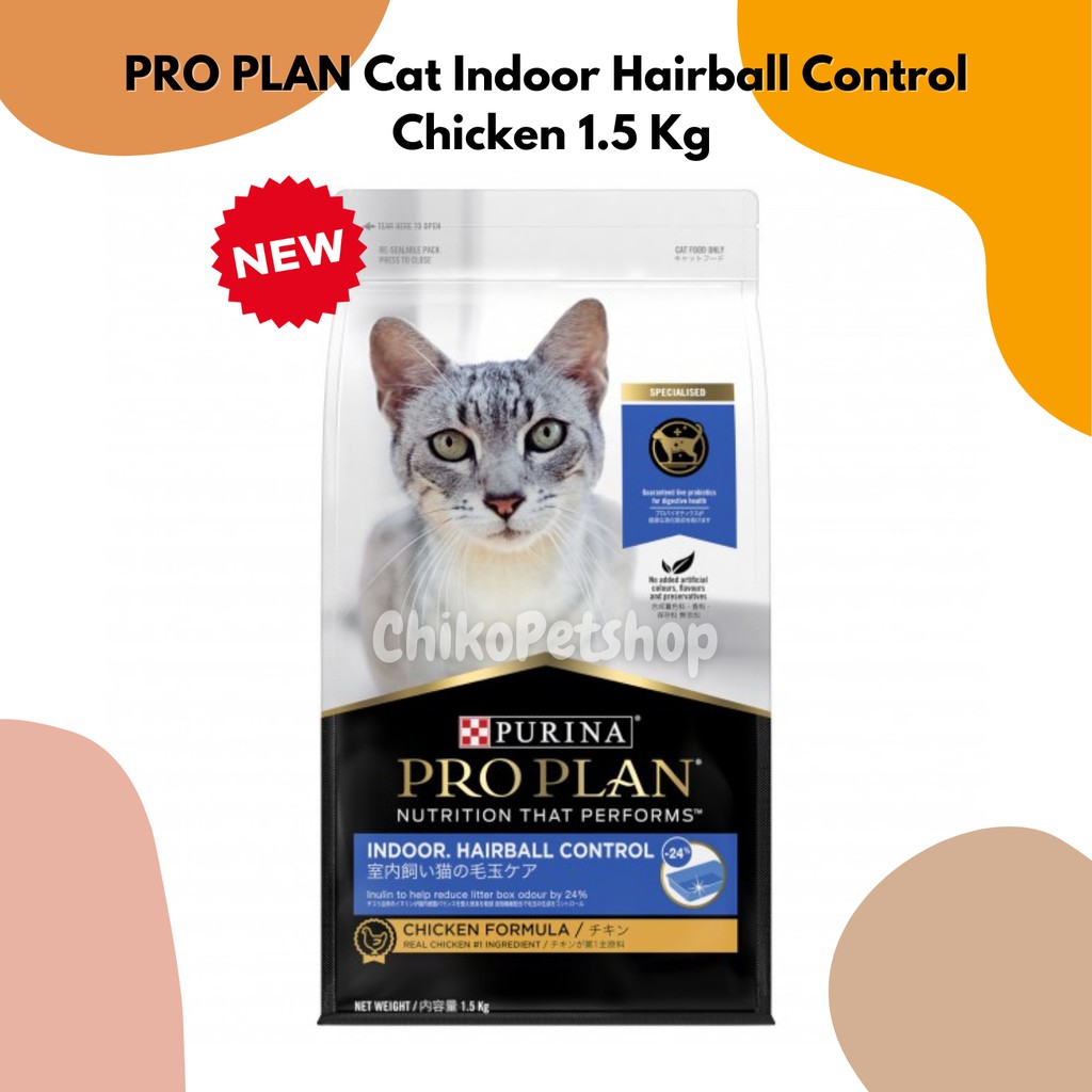 PRO PLAN Indoor Hairball Control 1.5 Kg freshpack