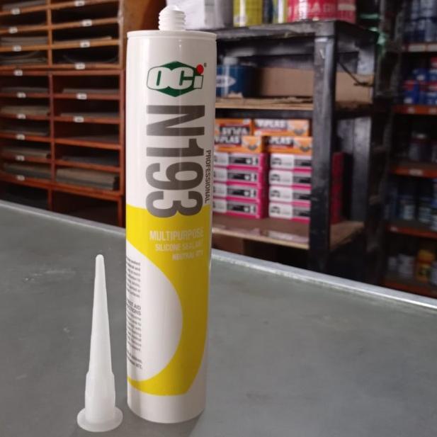 

LEM SILICONE SEALANT OCI N193 (NEUTRAL) MULTIPURPOSE - Hitam