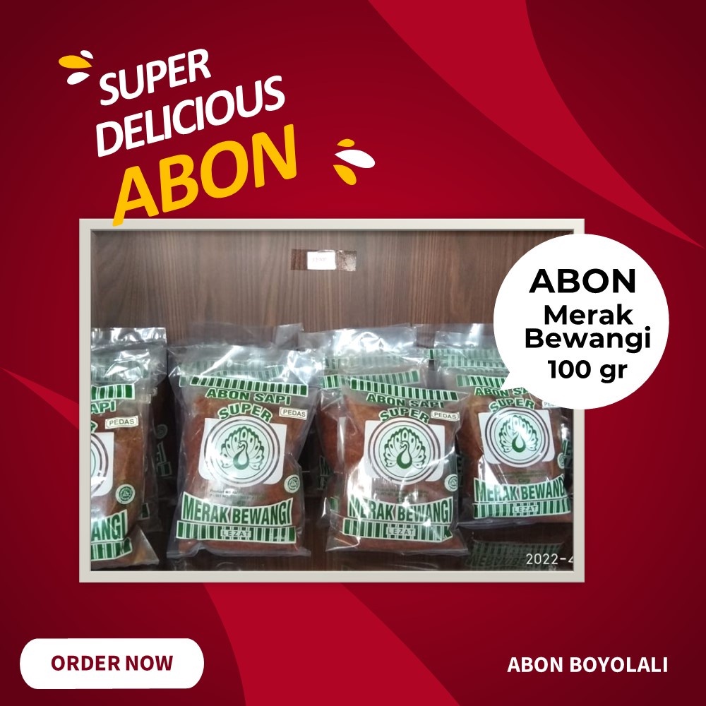 

Abon sapi cap Merak Bewangi kemasan 100 gram Abon Sapi Asli Boyolali Kemasan Hijau Reguler