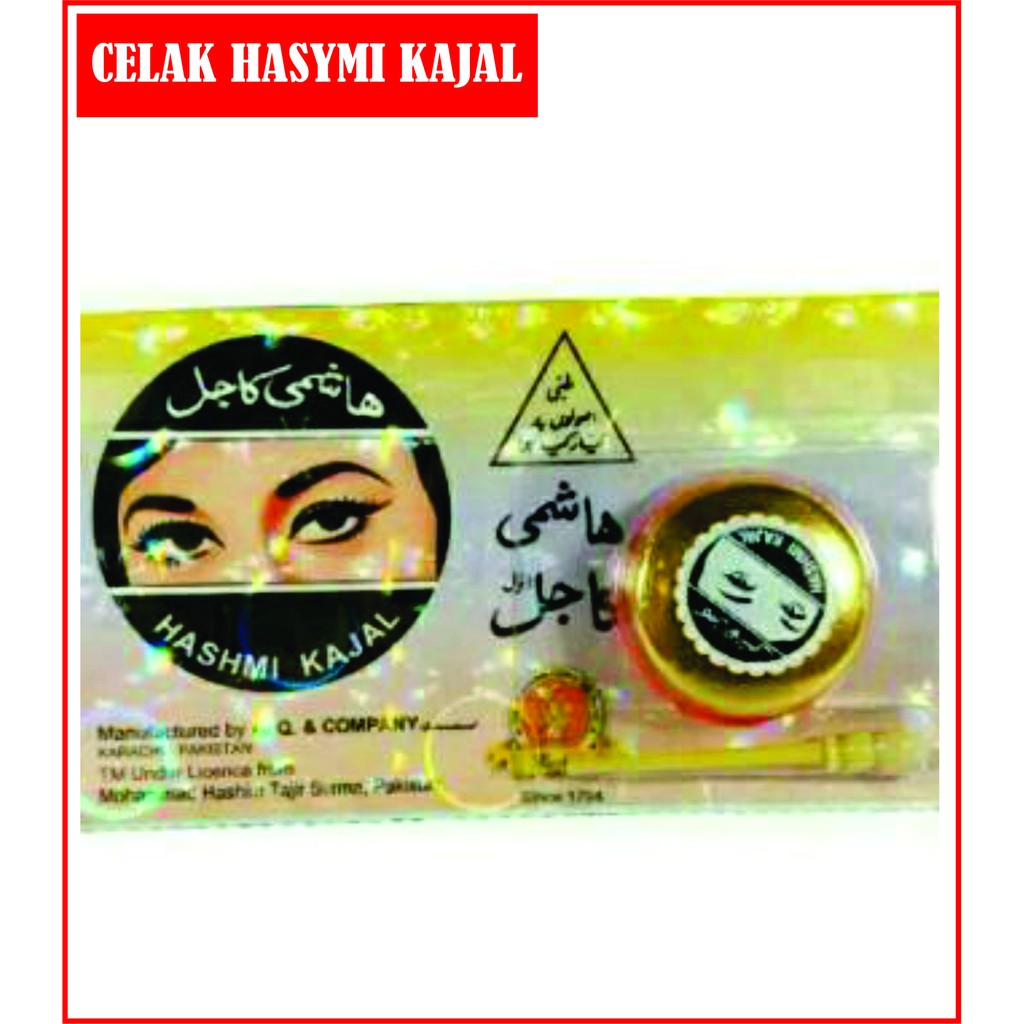 Celak Arab Kajal Hasmi Hashmi Tarim Ismid Original Kesehatan Mata Bubuk Asli Tareem Waterproof Ori