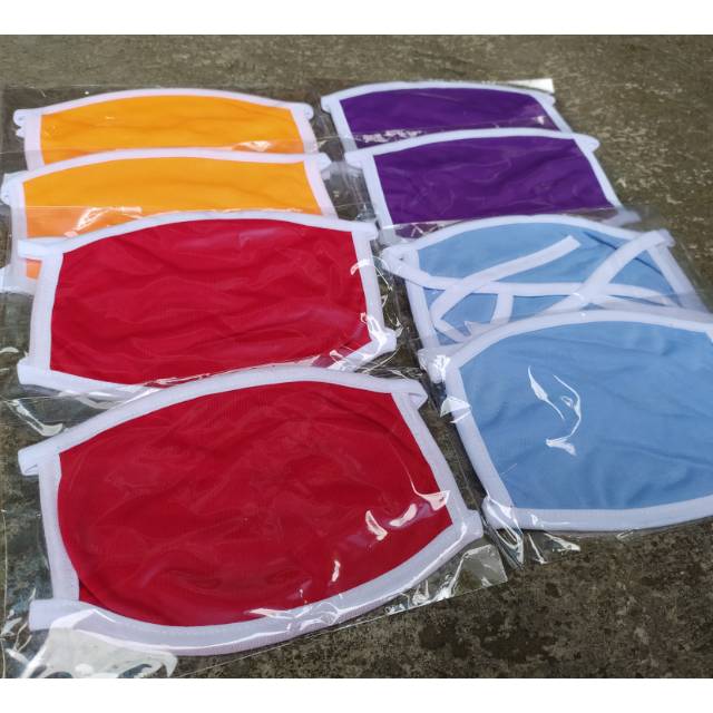 Masker kain warna warni - masker mulut - masker kain warna