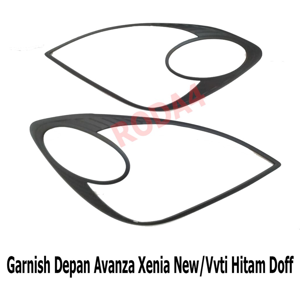 Garnish  List Lampu Depan Avanza Xenia New VVTI Hitam Doff