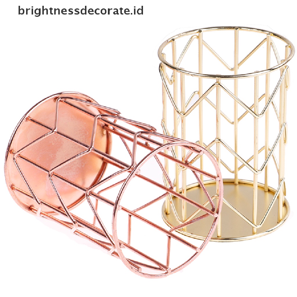 [birth] 1PC Hollow Pen Pencil Pot Holder Makeup Brushes Storage Desk Container Organizer [ID]