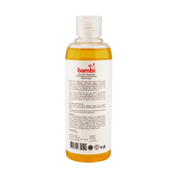 Bambi Baby Hair and Body Bath - 200ml