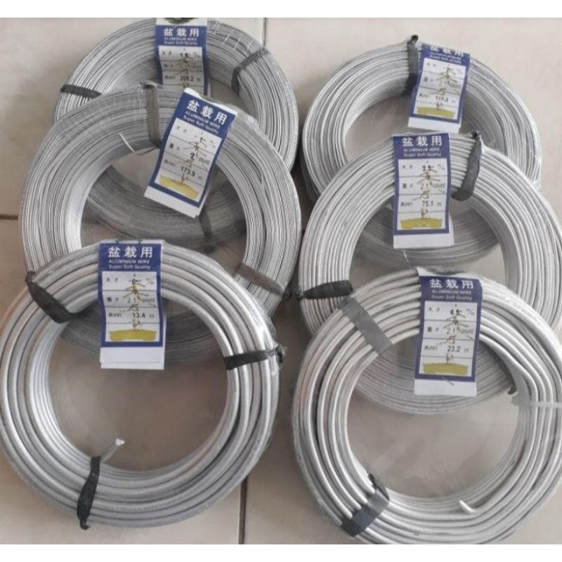 Kawat bonsai alumunium