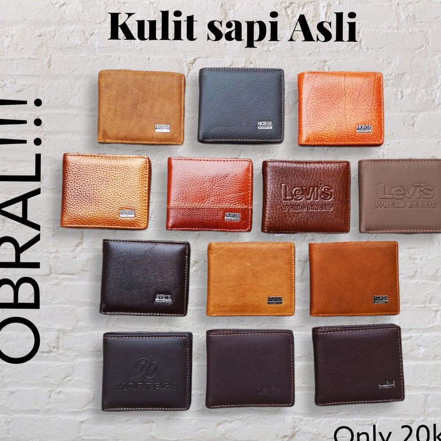 OBRAL Dompet Pria Bahan Kulit Asli Dompet Kulit Pria Dompet OBRAL Dompet Murah