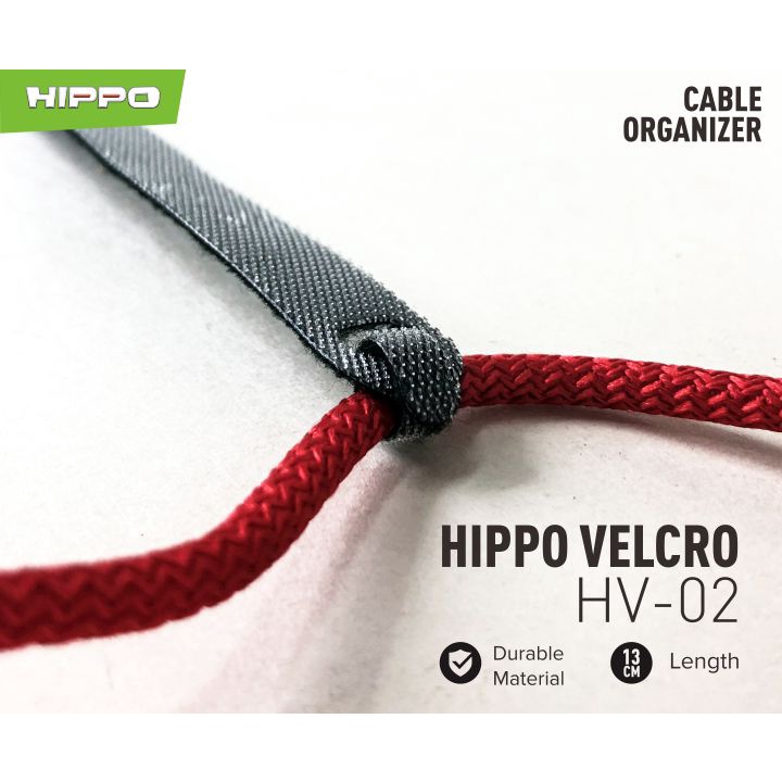 Hippo Velcro HV-02 Cable Organizer Perekat Klip Kabel - 13cm