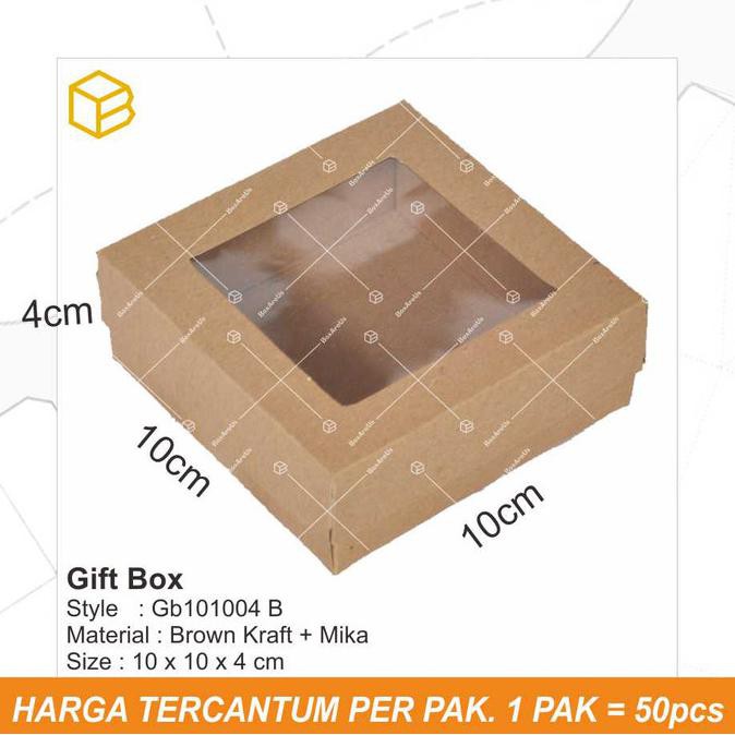 

Ready Stock] Gift Box Mika, Kotak Souvenir, Packaging, Kemasan Mini Tc - Gb101004 B - Cokelat