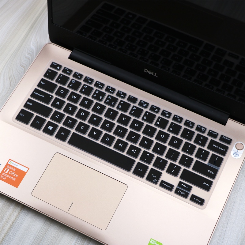 For 14 Inch Dell Inspiron 5370 Soft Ultra-thin Silicone Laptop Keyboard Cover Protector