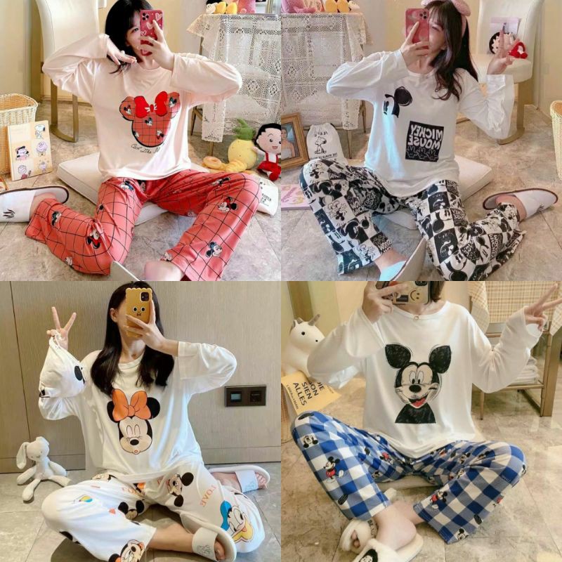 BAJU TIDUR IMPORT MOTIF MICKEY