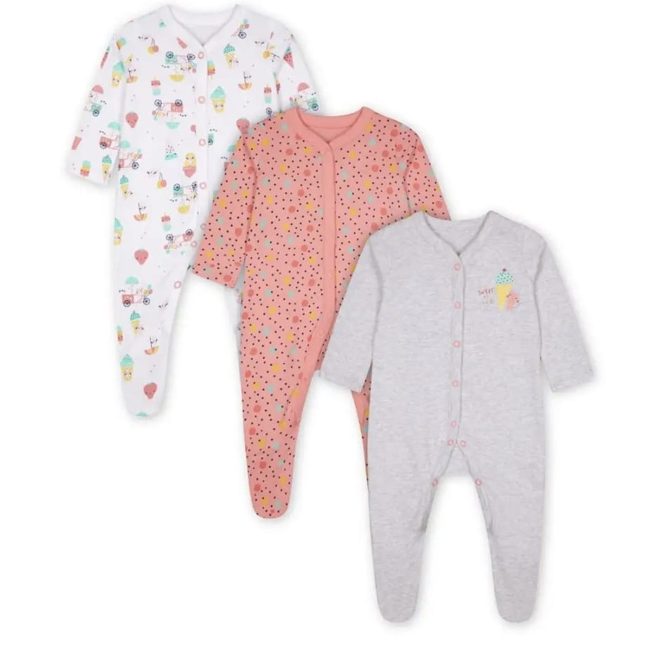 1pcs SLEEPSUIT MOTHERCARE 1 - 3 / 18 - 24 bulan sleep suit  Tutup Kaki ada Penutup tangan