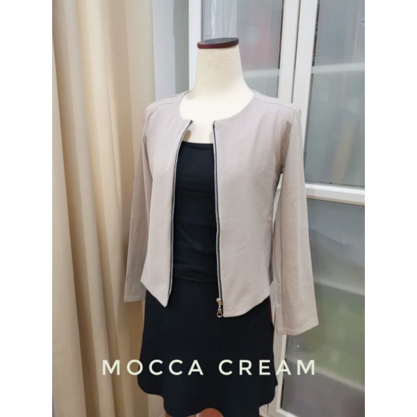 Maobli Blazer 7001seleting Jacket tangan panjang