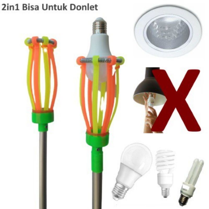 ALAT PENGGANTI LAMPU / TONGKAT LAMPU / STICK PASANG LAMPU