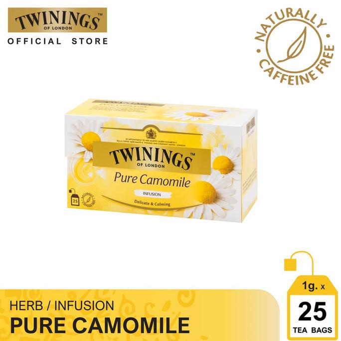 

(BISA COD) Twinings Teh Celup Pure Camomile 25x1gr STOK TERBATAS Kode 443
