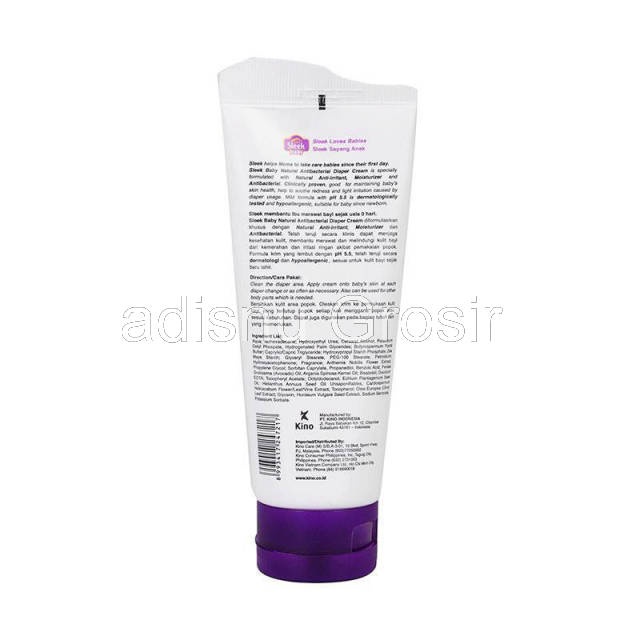 Sleek Baby Natural Antibacterial Diaper Cream 80 ml