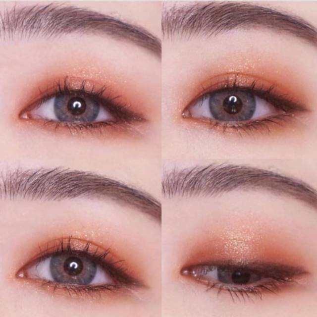 SIVANNA COLORS Peach Pro Eyeshadows In The Peach #HF6031 Thailand / Eye Shadow / Metalic